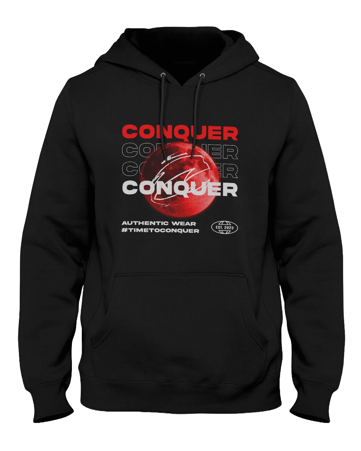 Conquer Red Moon Hoodie